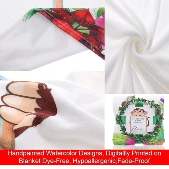 NEW! Baby Milestone Blanket, Wreath and Stickers! - Picture 5 of 6